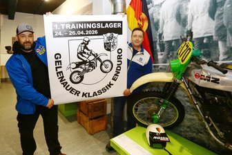 Enduro-Event in Gelenau: Aus Biertischlaune wird Realität - Die Gelenauer Mario Fugmann (l.) und Thomas Pilz sind die Organisatoren des ersten Trainingslagers für das Gelenauer Klassik Enduro.