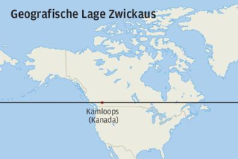 Entlang der gedachten Linie mit Zwickau als Nabel der Welt -