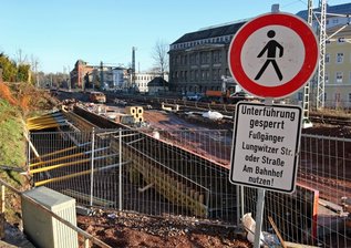Unterführung am Bahnhof in Hohenstein-Ernstthal