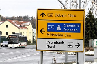 Entspannung auf B 169 in Döbeln: Autobahnabfahrt der A 14 wieder frei - Von Hainichen aus kommt man über Döbeln und die B 169 wieder uneingeschränkt auf die A 14 und auch zurück.