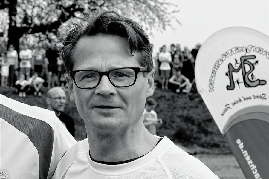 Er wurde nur 54 Jahre alt: Roßweins langjähriger Bürgermeister Veit Lindner verstorben - Veit Lindner, 2001 bis 2022 Bürgermeister von Roßwein, ist gestorben. Das Bild zeigt ihn beim Landkreislauf im April 2015. 