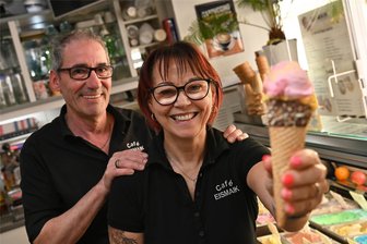 Erdbeere, Mango oder Gurke: Hier gibt es lecker Eis zwischen Rochlitz und Penig - Im Café Eismaik in Penig gibt es bei Andrea und Maik Baumgartner jede Menge verschiedene Eissorten. Hergestellt wird das Eis selbst.