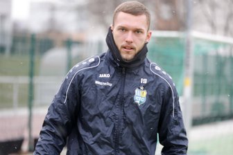 Erhält der Chemnitzer FC sportliche Hilfe aus Aue? - Luc Elsner, Stürmer des FC Erzgebirge Aue, trainierte am Montag bei Regionalligist Chemnitzer FC mit.