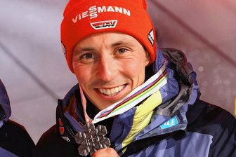 Eric-Frenzel-Trail im Erzgebirge: Thum beteiligt sich am Konzept - Werbeträger für das Erzgebirge: Für Eric Frenzel war die silberne in Planica bereits seine 18. WM-Medaille. 