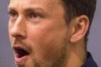 Erik Schreyer jubelt mit Post Mühlhausen - Tischtennistrainer Erik Schreyer.