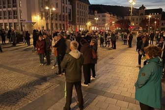 Erneut Demonstrationen im Erzgebirgskreis - Eindrücke aus Aue