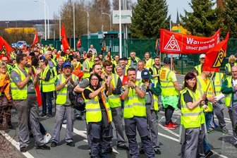 Erneut Streik bei Schellecke in Glauchau - Aufnahmen eines vorangegangenen Streiks vom 13. April diesen Jahres.