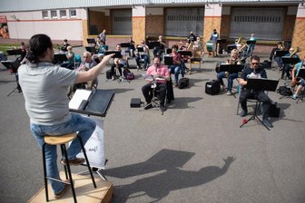Erste Orchesterprobe in Zeiten einer Pandemie -
