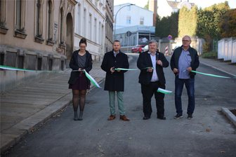 Erster Abschnitt der Sidonienstraße in Werdau ist fertig - Die Sidonienstraße in Werdau ist freigegeben worden.