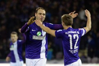 Erzgebirge Aue erkämpft Sieg - 2:1 gegen FSV Frankfurt - 