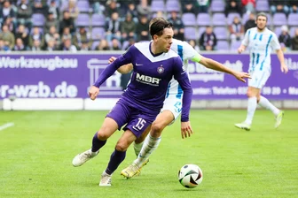 Erzgebirge Aue gastiert bei Waldhof Mannheim: Kann der Torjäger mitspielen? - Marcel Bär fehlte zuletzt erkältet.