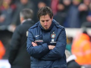 Erzgebirge Aue verliert in Spanien gegen Eintracht Frankfurt - Aues Trainer Hannes Drews.