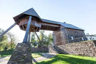 Erzgebirge: Erlebniswanderung rund um den Bergbau - Die Erlebniswanderung beginnt am Pferdegöpel Lauta.