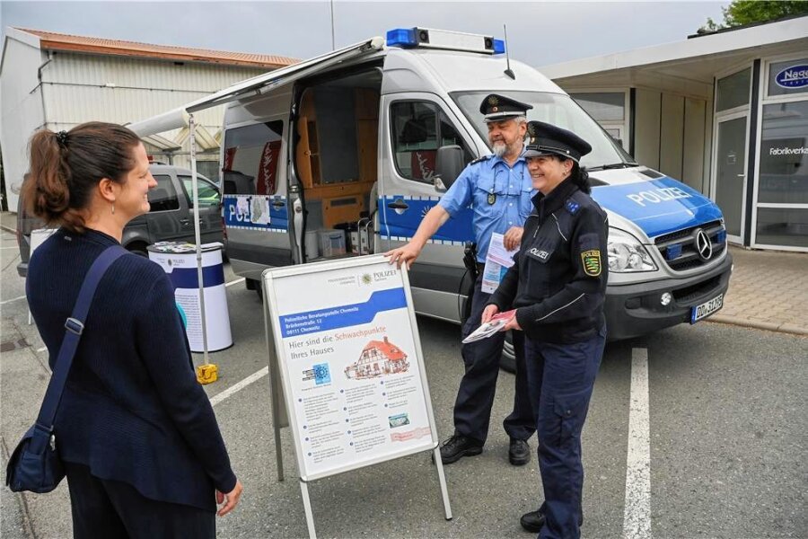 Erzgebirge: Präventionsmobil der Polizei unterwegs - So wie hier im Vorjahr in Oberlichtenau macht das Präventionsmobil wieder in der Region Station.