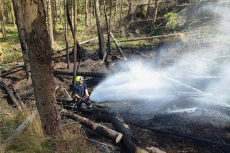 Erzgebirger Katastrophenschützer beenden Einsatz in der Sächsischen Schweiz: Nachbereitung beginnt - Die erzgebirgischen Katastrophenschutzeinheiten haben am Mittwoch ihren Einsatz in den Waldbrandgebieten des Landkreises Sächsische Schweiz-Osterzgebirge nach knapp zwei Wochen beendet.