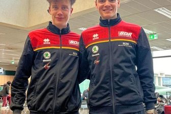 Erzgebirger überzeugen bei Rundfahrt in Italien - Gut in Form: Zeno Winter (links) und Pepe Albrecht. 