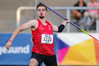 Erzgebirgische Leichtathletik-Talente überzeugen in Bochum - Oskar Nauck warf den Speer in Bochum 64,35 Meter weit und sicherte sich Bronze.