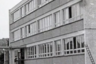 Es gibt jetzt wieder "Gimmlitztaler" - 1980 wurde die POS Lichtenberg fertiggestellt. Das Bild zeigt die Bauarbeiten.