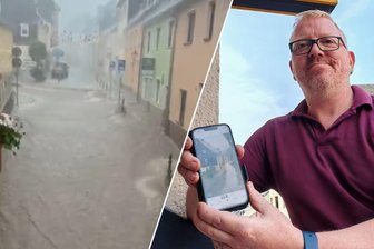 „Es herrschte Untergangsstimmung“ - Erzgebirger filmt Sturzflut, die durch die Stadt rauscht - Das spektakuläre Unwettervideo von Sven Strischik aus Lößnitz haben hunderttausende Menschen gesehen.