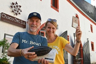 „Eurobean“ in Chemnitz oder Rochsburg: Was wird aus dem europäischen Schoko-Festival? - Patrick und Peggy Walter sind mit Choco Del Sol seit elf Jahren auf Schloss Rochsburg mit der Manufaktur ansässig. Sechs mal gab es hier auch das Eurobean-Festival.