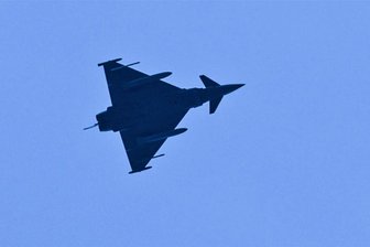 Eurofighter über der Region Zwickau und Chemnitz unterwegs - Gegen 10.10 Uhr überflogen die Eurofighter auch Gersdorf.