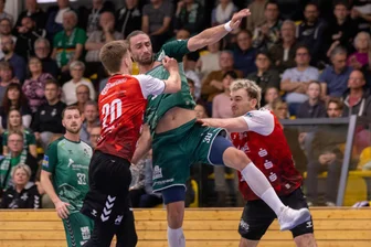 Ex-Profi kann nicht mehr: Kapitän der HSG Freiberg zieht Schlussstrich - Adrian Kammlodt hatte in der abgelaufenen Saison immer wieder mit Schulterproblemen zu kämpfen.
