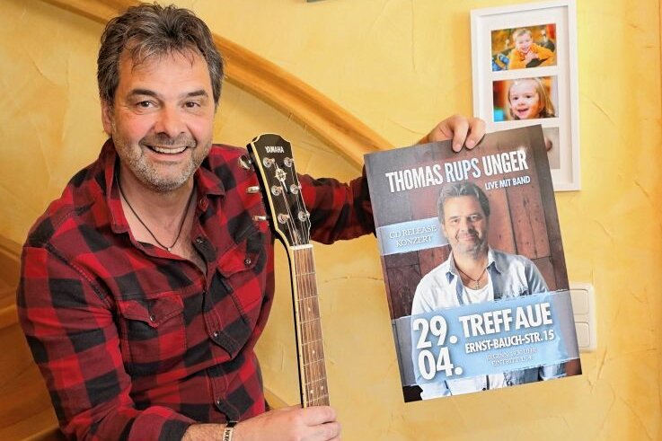 Ex-Randfichte bringt wieder CD mit christlichen Liedern heraus - Thomas "Rups" Unger präsentiert Ende April im Treff Aue seine neue CD. 