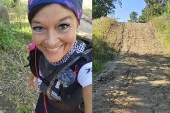 Extremsportlerin Christin Ziehr aus Plauen wird Zweite beim Mad Chicken Run 2025 - Ultrawanderin Christin Ziehr aus Plauen ist beim Mad Chicken Run 2025 in Hänchen in der Spitzengruppe mitgelaufen. Herausfordernd waren vor allem die vielen Hügel.