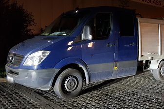 Fahrer mit gestohlenem Auto erwischt - Der gestohlene Transporter.