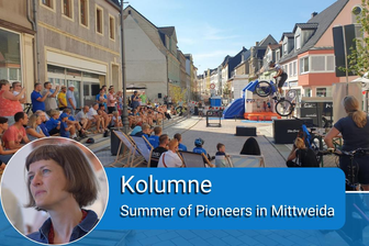 Fahrradfahren: Warum es mir auch in Mittweida ein Fest ist - Lea Baumbach (38) lebte seit Mitte April als Pioneer in Mittweida. Die freiberufliche Prozessgestalterin und Kommunalberaterin kommt ursprünglich aus dem Münsterland und lebt seit acht Jahren in Berlin. 