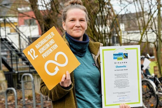 Fairtrade in Chemnitz: Auf dem Weg zum sozial gerechten Handel - Melanie Hartwig vom Umweltzentrum ist stolz auf den Titel "Fairtrade-Stadt" an Chemnitz, kennt aber auch den Nachholbedarf der Stadt. 