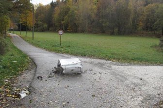 Die Waschmaschine landete direkt auf der Lindenstraße.