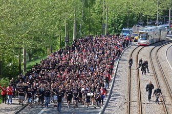Fanmarsch zum FSV-Heimspiel - 