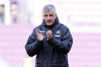 FC Erzgebirge Aue: Trainer und Mannschaft im Kreuzfeuer der Kritik der Fans - Erneut in der Kritik: Aue-Cheftrainer Jens Härtel.