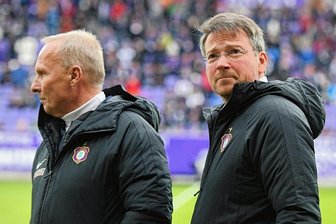 FCE-Vorstand Kay Werner über Leonhardts Rücktritt: "Sein Hauptaugenmerk hat dem Vereinsfrieden gegolten" - Vorstand Kay Werner (rechts) arbeitete in den letzten Jahren vertrauensvoll mit dem Präsidenten Helge Leonhardt zusammen.