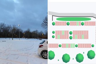 Fehlerhafte Anzeige: Leerer Pendler-Parkplatz in Chemnitz wird online als belegt angezeigt - Der leere Parkplatz wurde online als belegt angezeigt.
