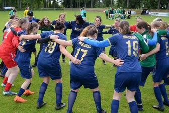 Feierlaune beim VfL Wildenfels: Frauenmannschaft macht das Double perfekt - Ausgelassene Freude vorn und Enttäuschung im Hintergrund: Die Fußballerinnen des VfL Wildenfels haben das Kreispokalfinale am Sonntag gegen Schreiersgrün klar mit 8:0 für sich entschieden.