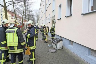 Feuer - Waschmaschine in Flammen - 