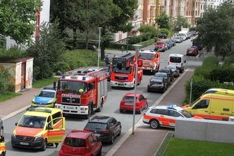 Feuerwehr-Einsatz sorgt in Plauen für Aufsehen - Die Feuerwehr rückte am Donnerstagnachmittag in die Plauener Dittesstraße aus.