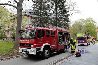 Feuerwehr in Reha-Zentrum für Blinde im Einsatz - Am Dienstagnachmittag rückte die Feuerwehr aus zur Landesschule für Blinde und Sehbehinderte in Chemnitz.