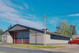 Feuerwehr Langenleuba-Oberhain: Neues Fahrzeug und Gerätehaus in Sicht - So soll das künftige Feuerwehrgerätehaus in Langenleuba-Oberhain aussehen.