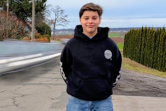 Feuerwehr lobt nach Großbrand zwölfjährigen Erzgebirger: „Cool, wenn junge Leute Courage zeigen“ - Arne Brandt hatte am Montagmorgen das Feuer in Lugau entdeckt.
