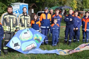 Feuerwehr mit XXL-Drachen -