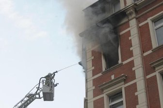 Feuerwehr rückt an die Jägerstraße aus - 