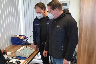 Sirenentest in der Stadtverwaltung Limbach-Oberfrohna.