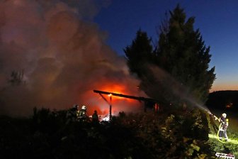 Feuerwehreinsatz auf Gelände des Romantik Hotels Schwanefeld -