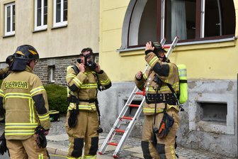 Feuerwehreinsatz wegen Essensbrand in Stollberg - 