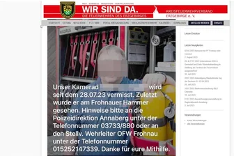 Feuerwehrmann und Bergbruder im Erzgebirge vermisst - Seit Tagen wird Matthias N. aus Frohnau vermisst. „Freie Presse“ hat den Namen und das Foto unkenntlich gemacht, um die Persönlichkeitsrechte des Erzgebirgers zu wahren. Denn bisher gibt es seitens der Polizei noch keine Öffentlichkeitsfahndung.