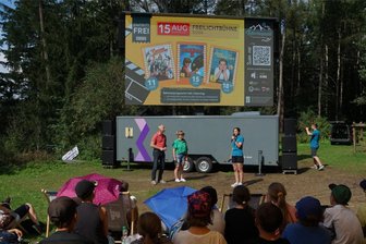 Filmfestival im Erzgebirge: Im zweiten Jahr erfolgreich, jetzt neue Spielstätten im Blick - Zum ersten Mal war auch die Freilichtbühne in Sosa eine Spielstätte während des Filmfestivals Moviequidi.