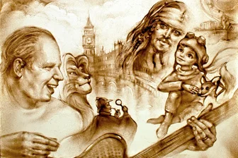 Filmmusik trifft Sandkunst: Die „Sandartisten“ gastieren in Limbach-Oberfrohna - „Die Sandartisten“ zeichnen Geschichten zur Filmmusik von Hans Zimmer.